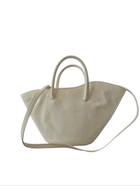 Little Liffner Tulip Cream Patent Leather Bag